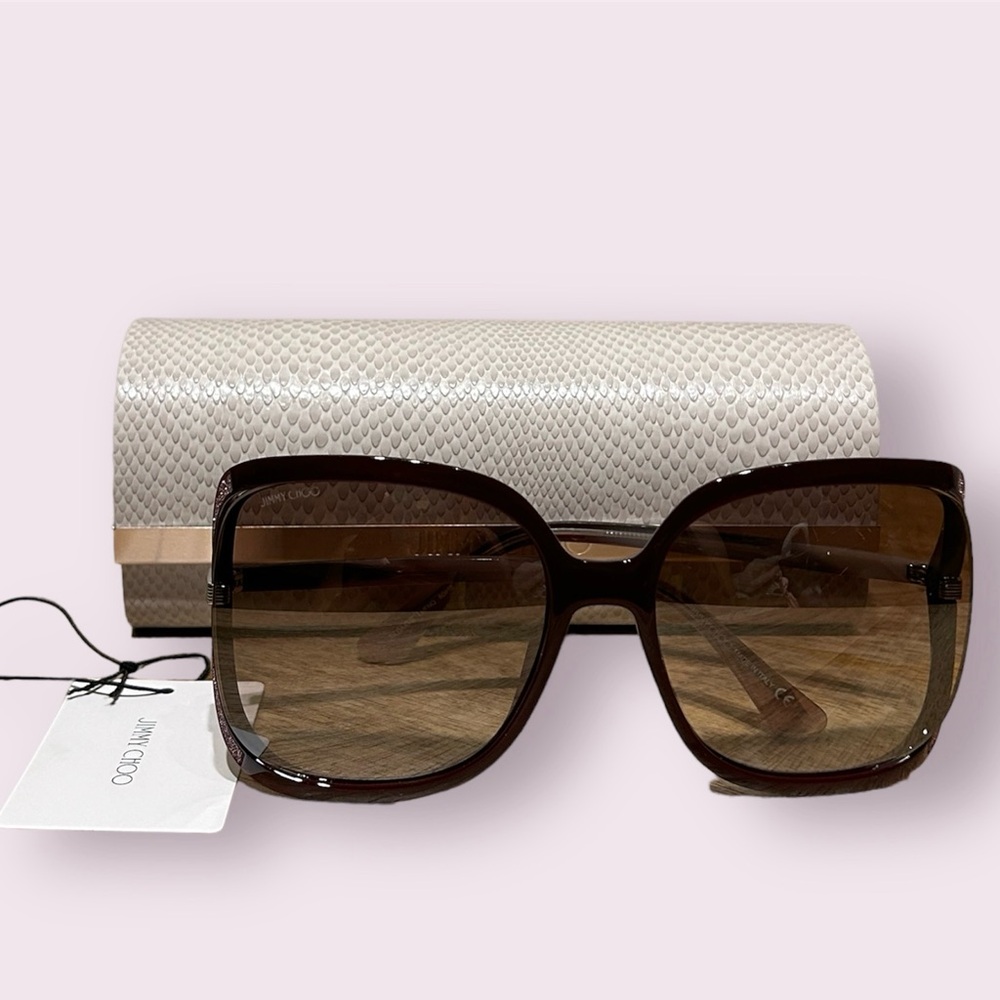 Jimmy Choo Dark Ombré Purple Sunglasses
